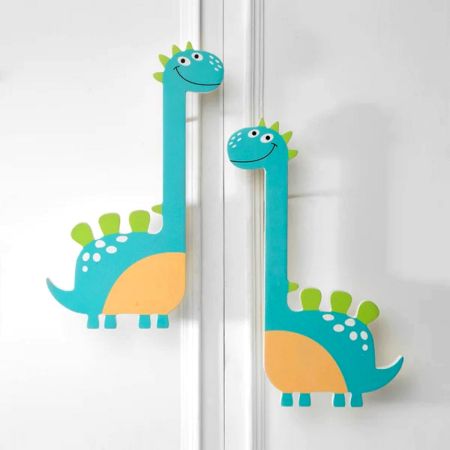 Handcrafted Acacia Wood Dino Cabinet Handles Set